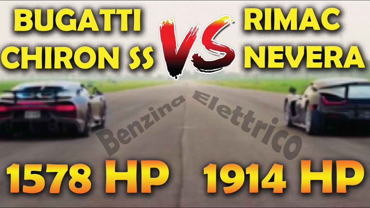 BUGATTI CHIRON vs RIMAC NEVERA | il FUTURO è super POTENTE