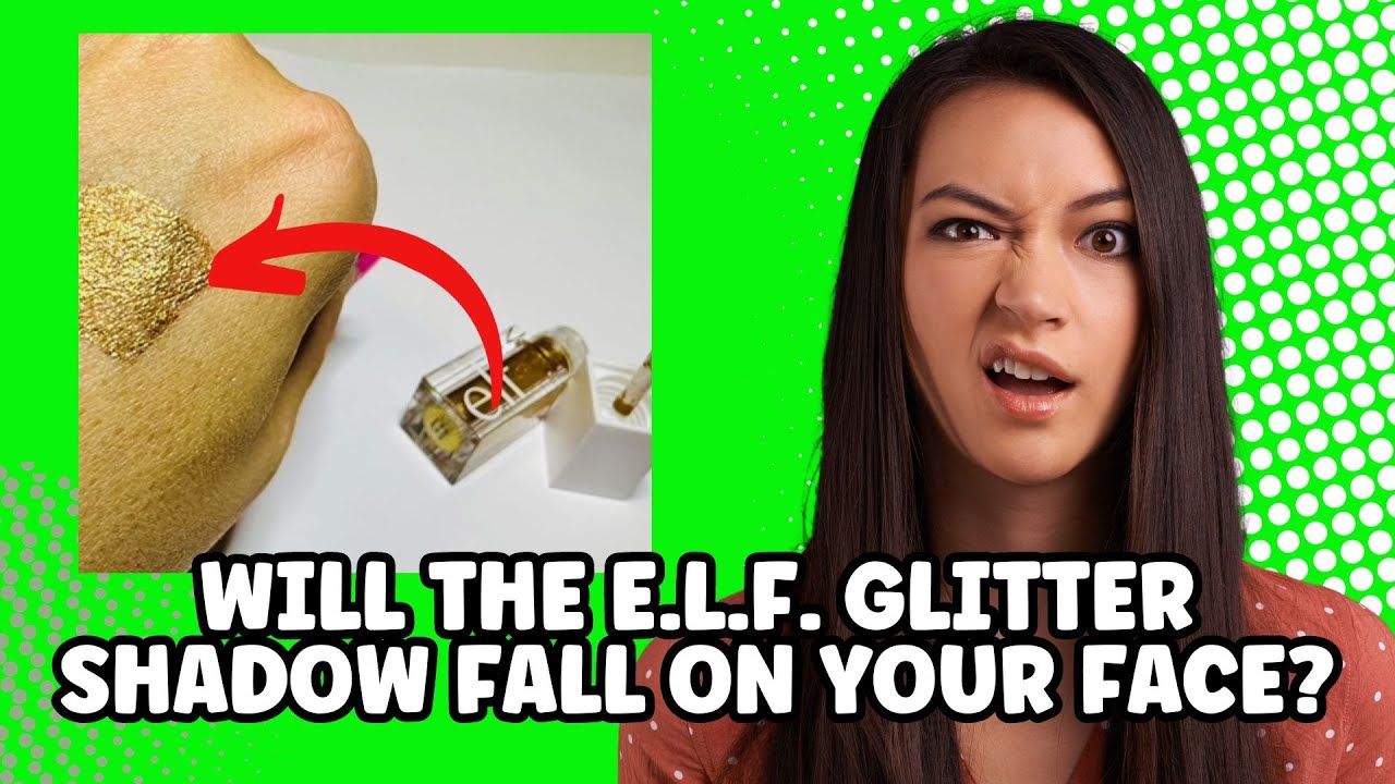 ELF Liquid Glitter Eyeshadow 24k Gold elfcosmetics YouTube