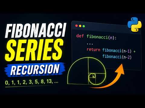 08: Fibonacci Series Using Recursion in Python | Step-by-Step Explanation