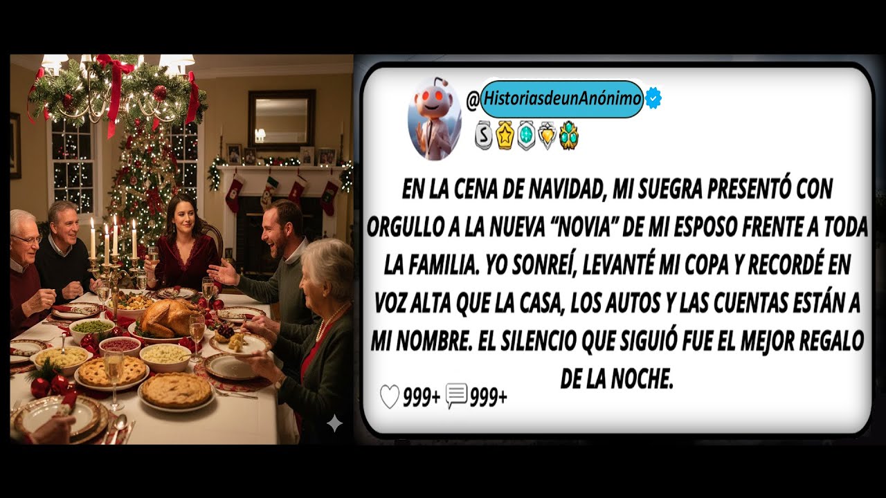 En La Cena De Navidad, Mi Suegra Presentó Con Orgullo A La Nueva “Novia” De Mi Esposo Frente a...