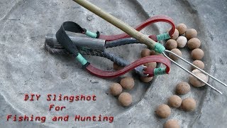 MAKING A SLINGSHOT FROM REBAR: MAKING A SLINGSHOT FOR HUNTING AND FISHING