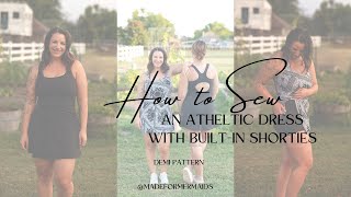 How to sew an athletic dress with built in shorties