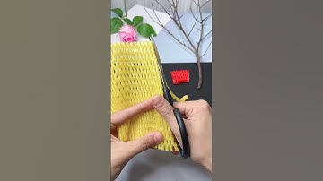 Làm cành hoa bằng xốp bọc trái cây #subscribe #trending #thinhhanh #gocsangtao37 #trangtri