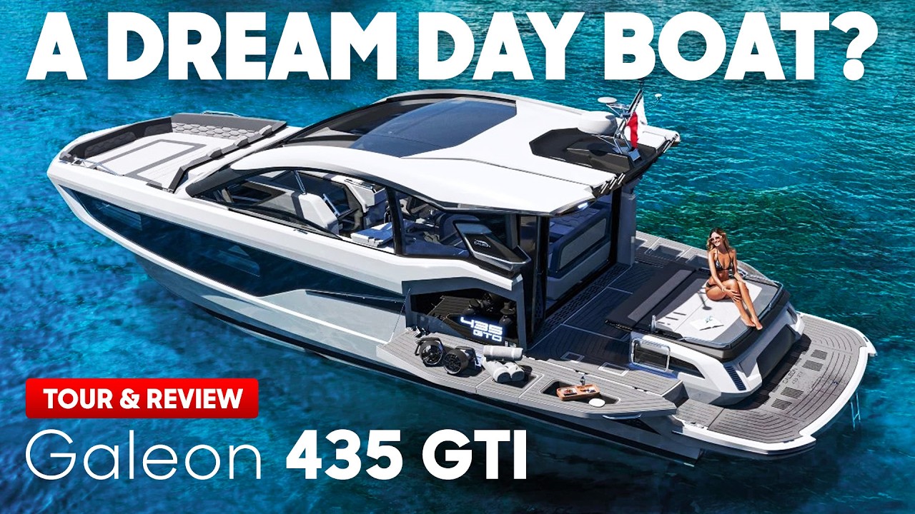 Inside the Yacht That Turns Into a Floating Beach Club - Galeon 435 GTI