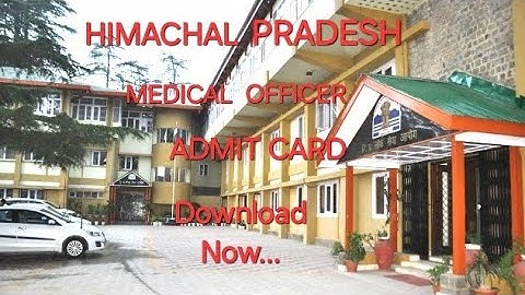 How to download HP MEDICAL OFFICER ADMIT CARD RELEASED 2025 |