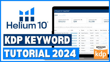 Helium 10 Keyword Research Tutorial 2024 - Amazon KDP