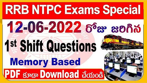NTPC CBT 2 Level 5 Shift-1 Exam paper analysis on 12 June 2022 Update by SRINIVASMech