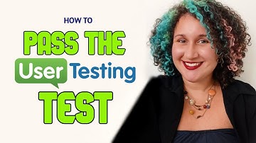 3 TIPS on how to PASS the INITIAL UserTesting TEST