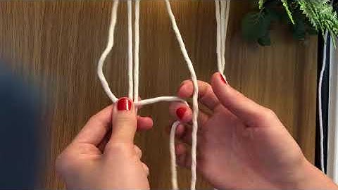 The Bumble Bee / Butterfly Knot - Macrame Tutorial - The Hanging Cactus