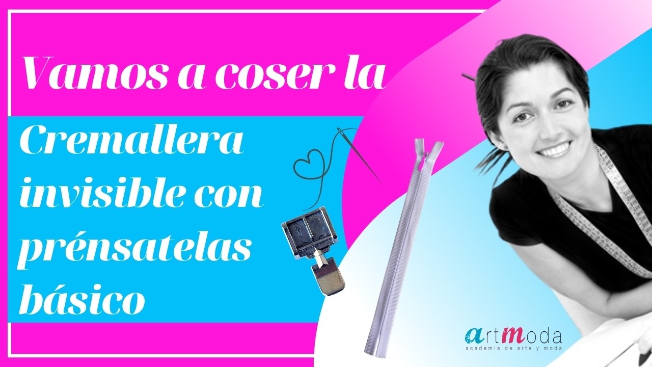 Coser cremallera invisible cuando solo tienes prensatelas normal