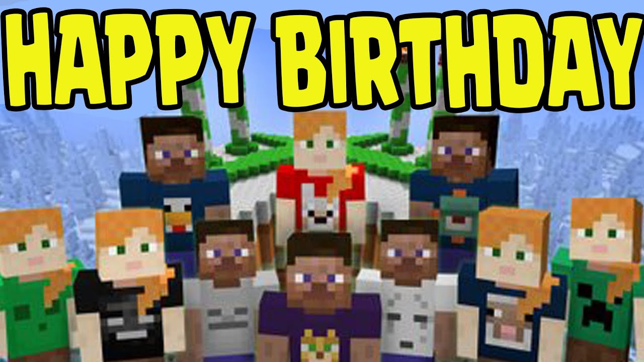 minecraft 5th birthday skin pack download