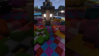 Minecraft Tea Cups Ride! #shorts #minecraft #minecraftshorts #themepark #amusementpark #createmod