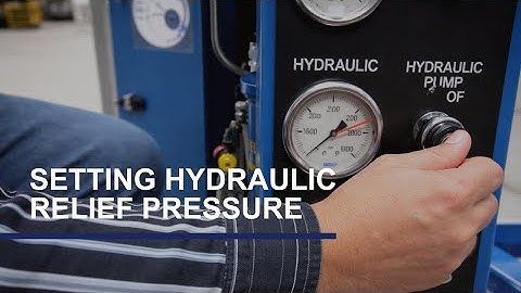 Setting Hydraulic Relief Pressure on a Filter Press | M.W. Watermark