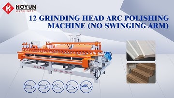 Hoyun Automatic Polisher Machine Stone Grinding marble Ceramic Tiles edge Polish marble polishing