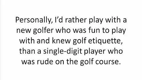How to Play Golf: Top 12 Beginner Mistakes (Part I)