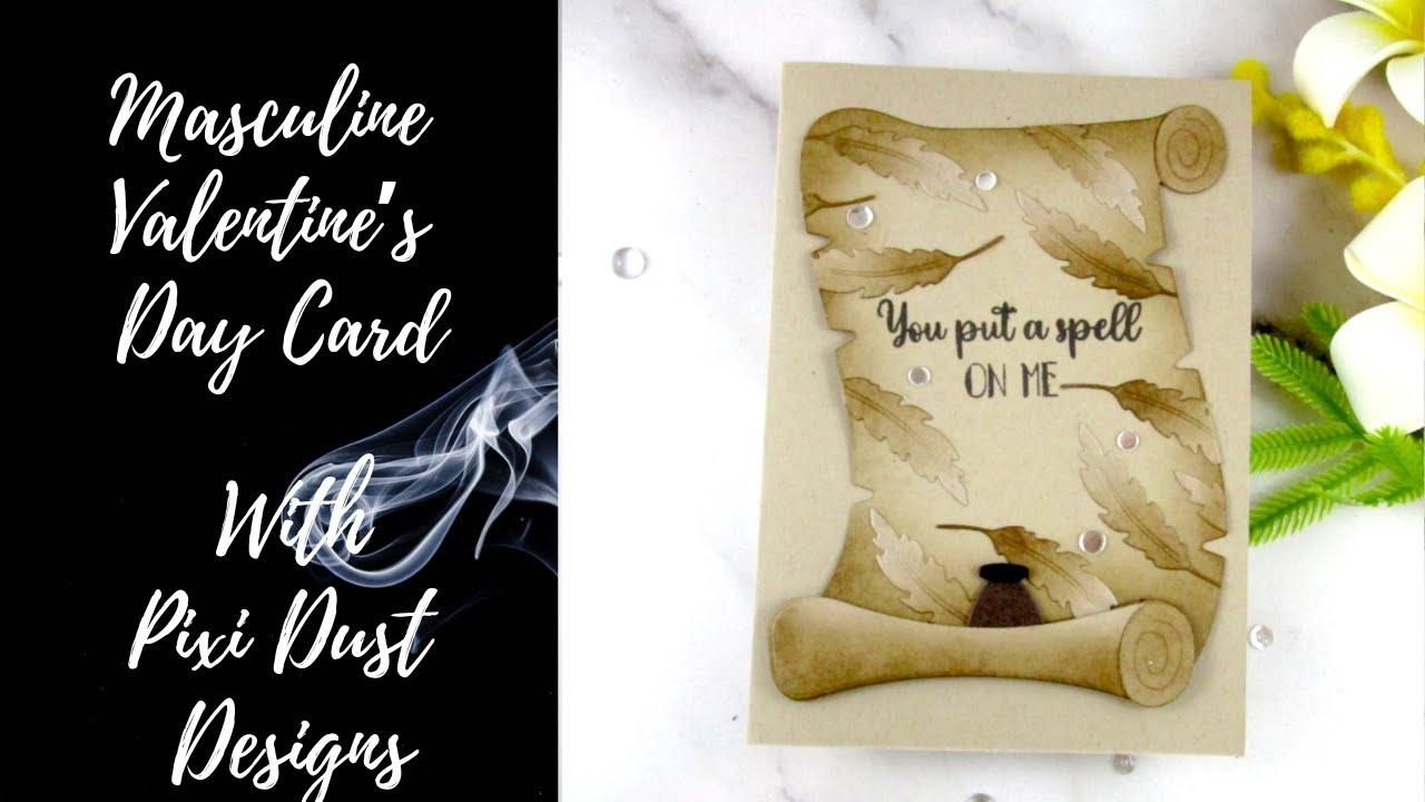 Pixi Dust Designs Magic World | Masculine Valentine's Day Card