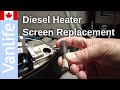 How to replace the atomizer screen in an Espar D2 diesel heater DIY