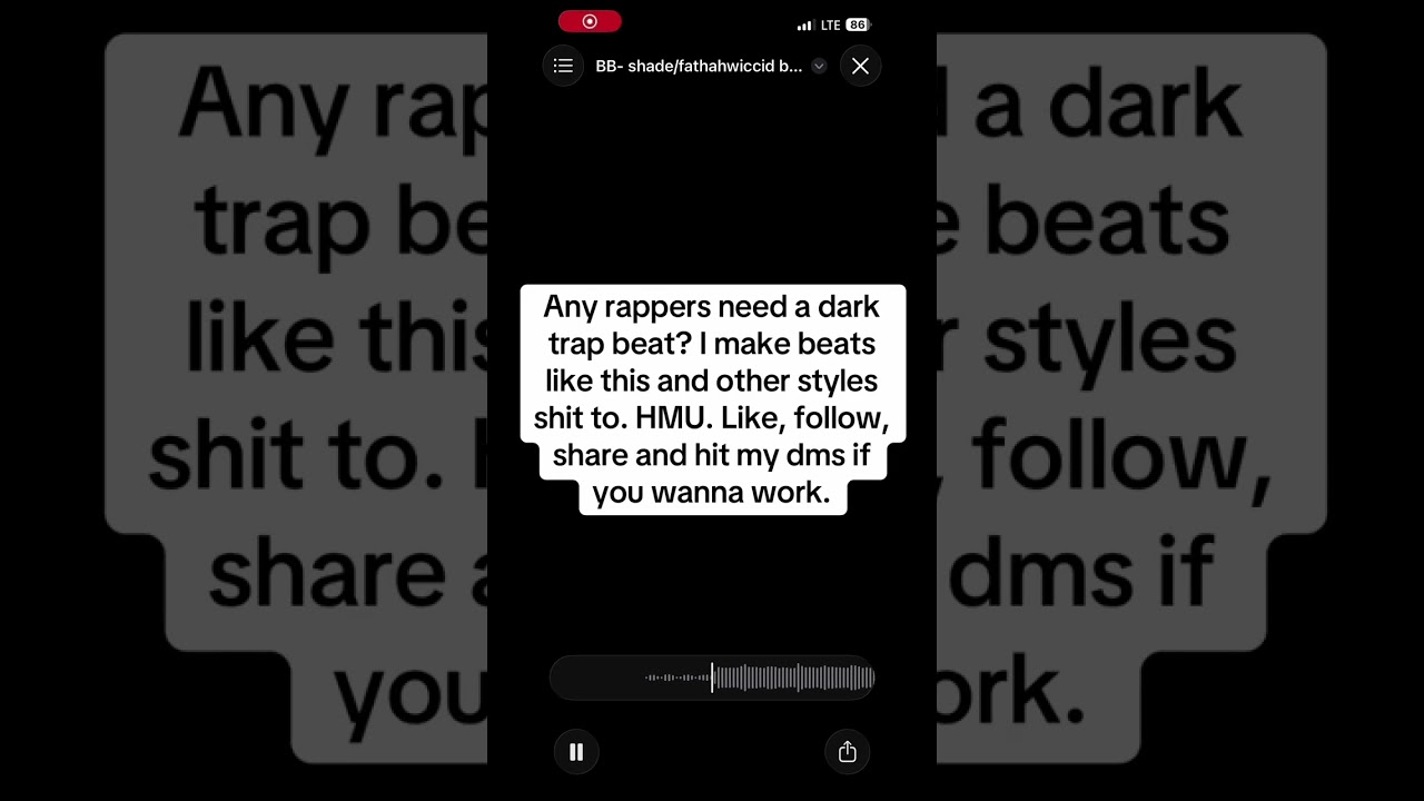 Dark trap producer (beat examples) rappers, hit me up. Let’s work. 