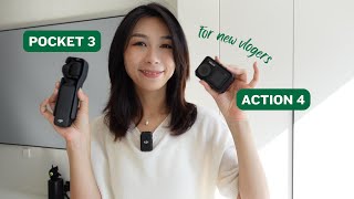 Make a right decision between DJI pocket 3 and action 4! Comparison as a new vlogger!