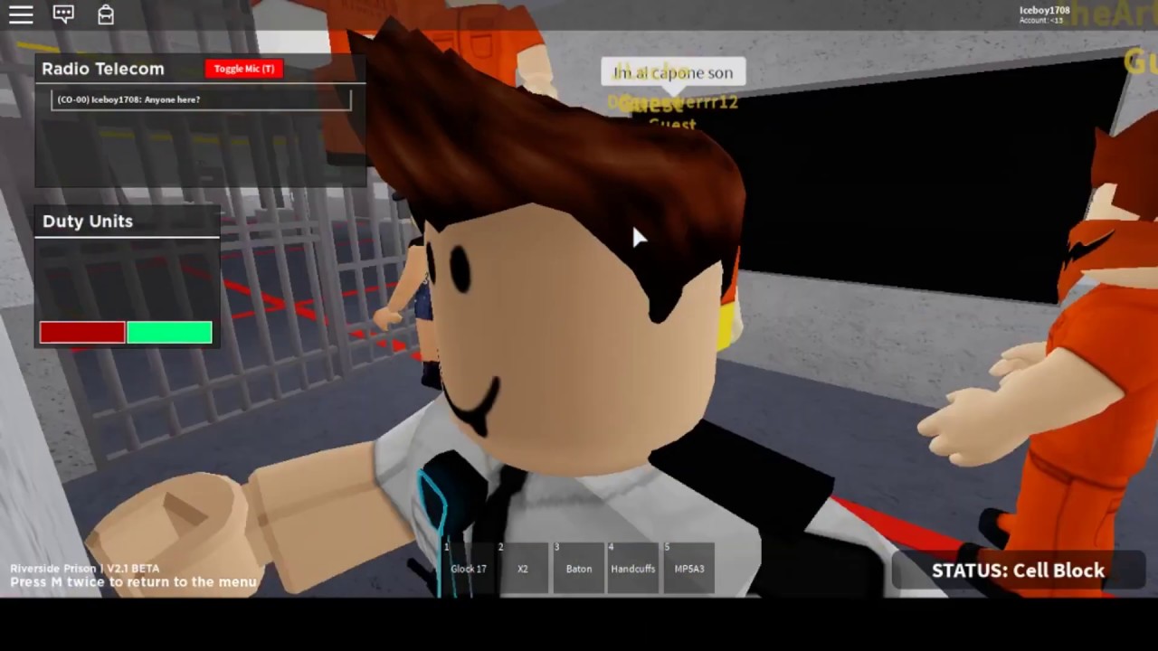 Roblox Riverside Prison As Police Youtube - riverside prison roblox how to get robux zephplayz