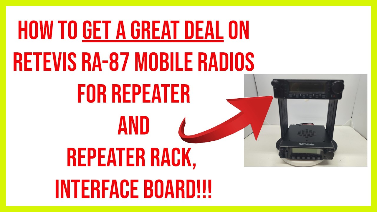 🔺how to get a great deal on retevis ra-87 mobile radios for repeater ...