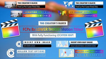 FINAL CUT PRO Image & Map Lower Third Title 2 by The Creator