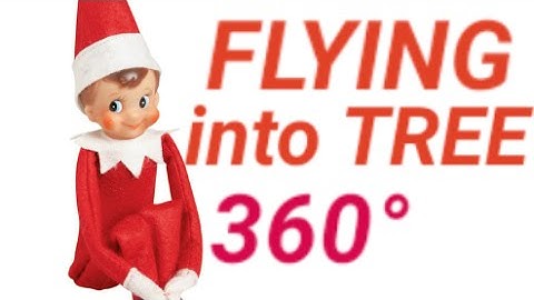 Elf On The Shelf CAUGHT Flying into a TREE!  In 360 view!