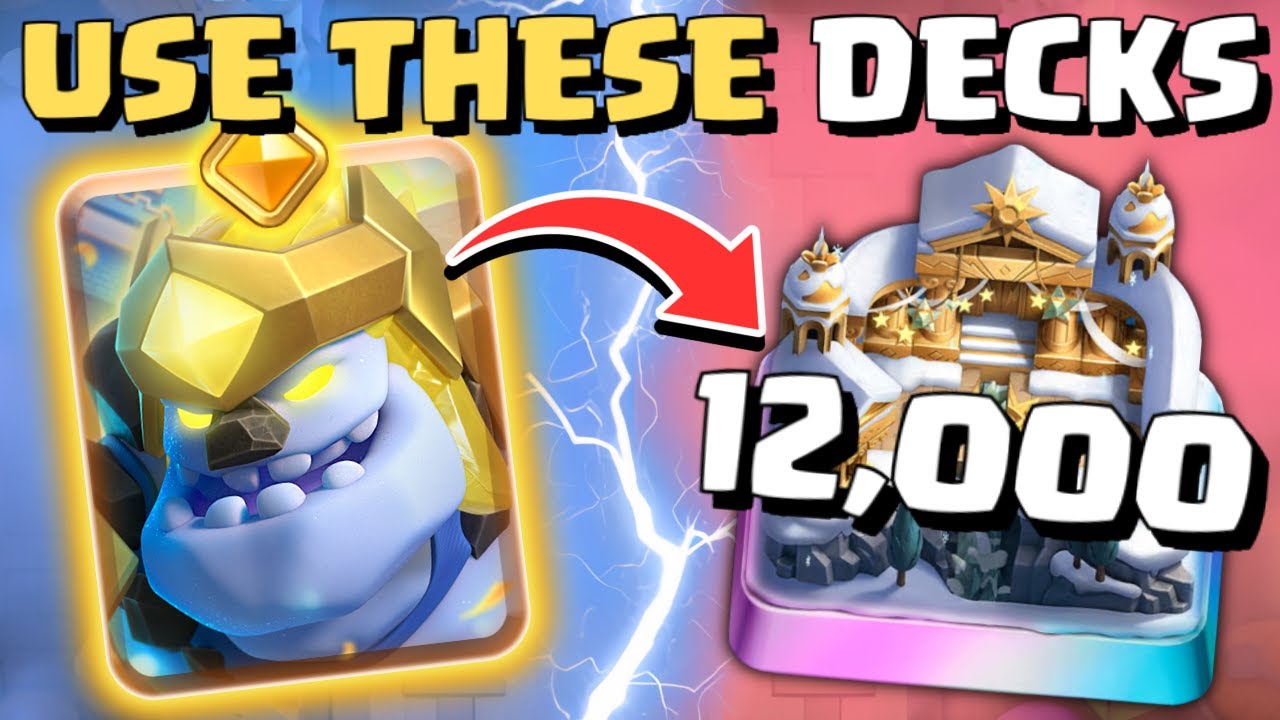 The TOP 3 BEST Hero Ice Golem Deck in Clash Royale!