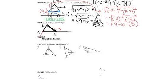 4.1 Triangle Sum Theorems