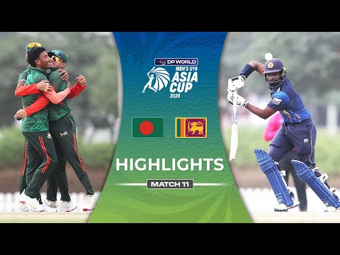Match 11 | Bangladesh U19 vs Sri Lanka U19 | Highlights | DP World Men's U19 Asia Cup 2025