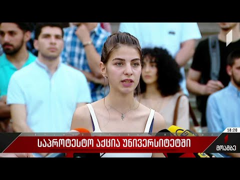 საპროტესტო აქცია უნივერსიტეტში