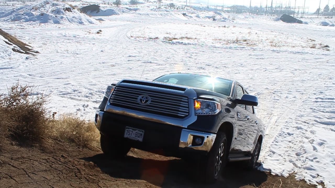 2014 Toyota Tundra Test - Driving and smashing things - YouTube