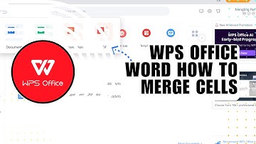 ❤️ TIPS: WPS Office Word How To Merge Cells | Tutorial