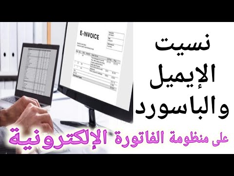 حل مشكلة نسيان أو فقدان الميل والباسورد للدخول على بورتال الفاتورة الالكترونية