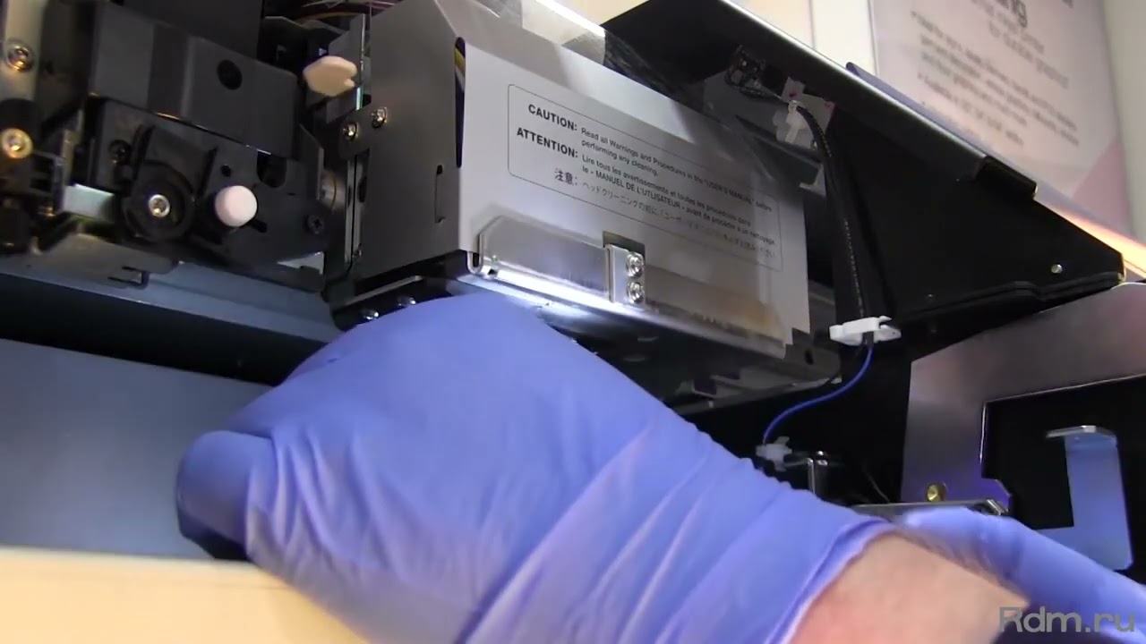 Ручная чистка и обслуживание плоттера Roland VersaCAMM VS-640, RF-640 - Manual Cleaning