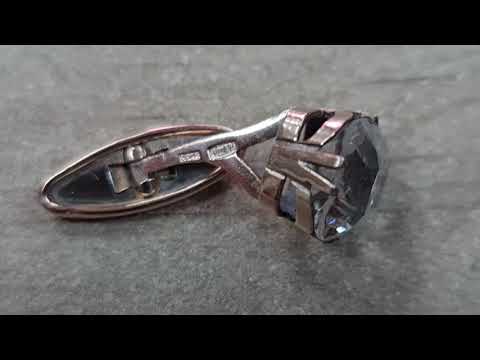 Серебряные запонки в