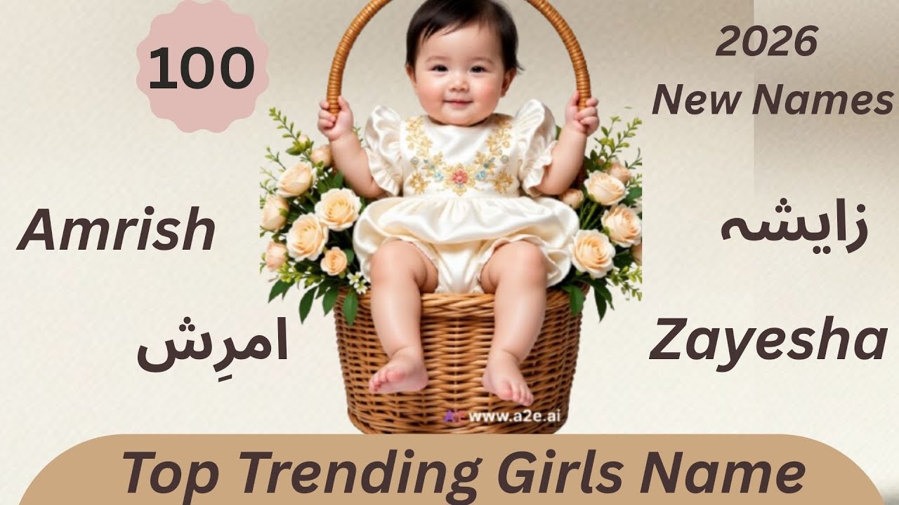 Muslim Girl Names 2026 | Top 100 Trending Girls Name With Meaning | First Parenting