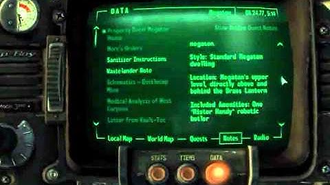 Fallout 3 Walkthrough - Pip Boy and Terminal #10 - Property Deed
