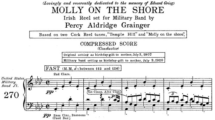 Percy Grainger - Molly on the Shore (1907/1920)