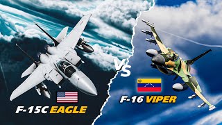 Venezuelan F-16 Viper Vs Usa F-15C Eagle Dogfight Digital Combat Simulator Dcs