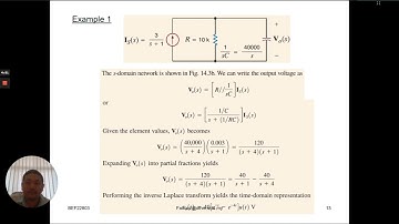 BEV20203 Laplace transform circuit part 2