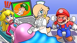 Peach is Pregnant But What Happened?  Mario Sad Story  Super Mario Bros Animation