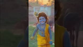 Krishnas Morning With His Beloved Cows little krishna cow