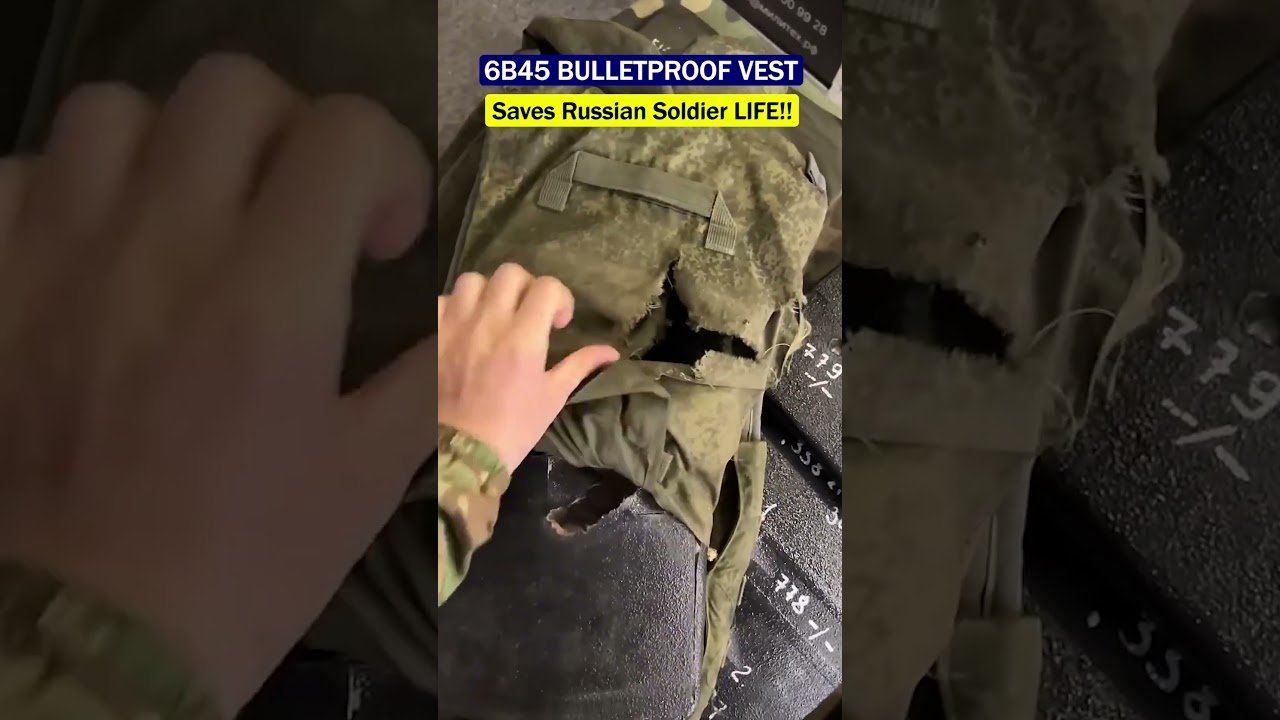 Russian Soldier Survives 120mm Mortar Hit Thanks to 6B45 Vest