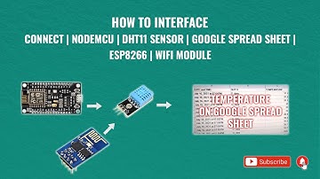How to Interface | Connect | NodeMCU | DHT11 Sensor | Google Spread Sheet | ESP8266 | Wifi Module