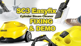 Karcher SC3 Steam Cleaner Unboxing \& Detailed cleaning Demo\/various Applications | Kärcher EasyFix