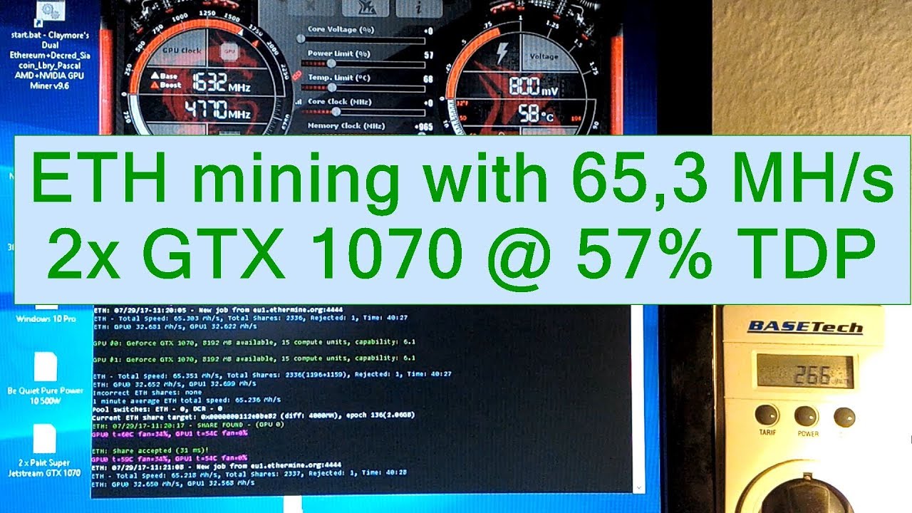 how to mine eth with 1070 ti