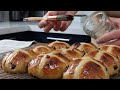 Hands-Free Overnight Sourdough Hot Cross Buns (No Folding or Laminating)