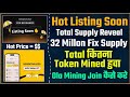 Hot token listing soon  hot total supply revealed  hot price prediction  hot token hold or sell