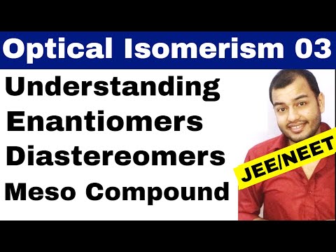 Isomerism 11 || Optical Isomers 03 || Enantiomers , Diastereomers, Meso , Total Isomers JEE/NEET